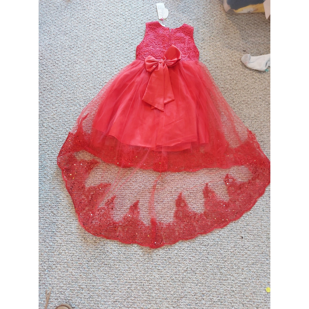 Girls size 18/160 Formal Christmas Dress,nwt - Picture 5 of 10